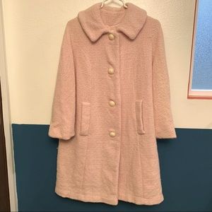 Vintage Pink Jackie O style jacket Peacoat